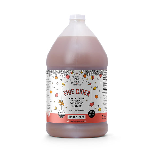Fire Cider | 128 oz | Gallon | Honey-Free | Apple Cider Vinegar and Spice Tonic |