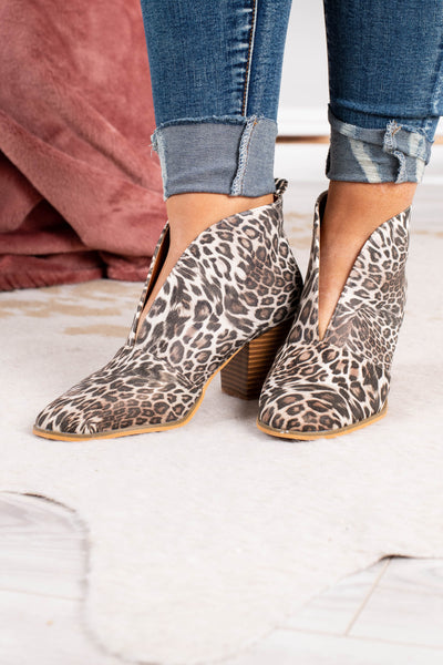 Stay In Step Booties, Leopard – Chic Soul