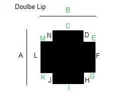 60 X 72 Double Lip NonStudded | Black .125 Inch Vinyl