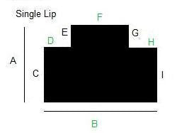 60 X 96 Single Lip Studded | Black .145 Inch Vinyl