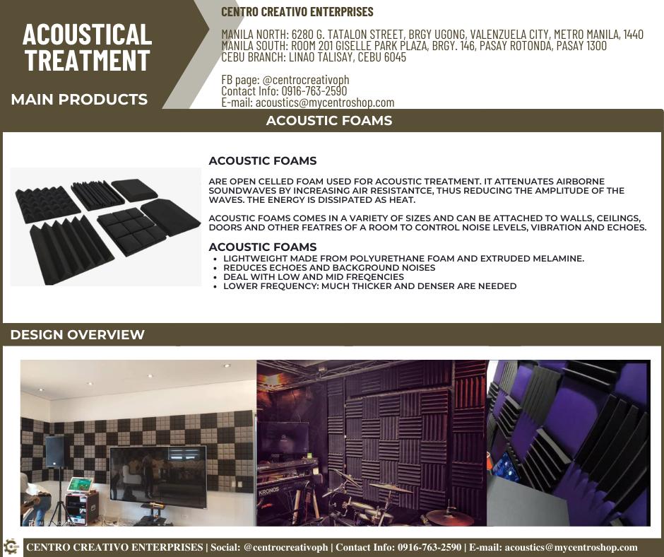 Acoustic Treatment Products My Centro Shop