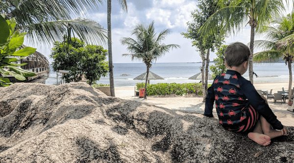 Boy at the Bintan beach