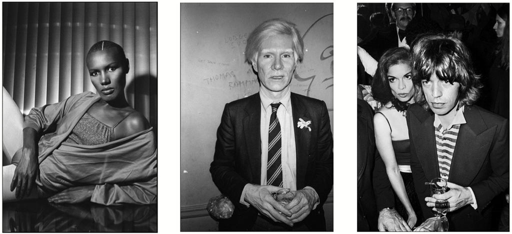 Grace Jones. Andy Warhol. Mick Jagger. Bianca Jagger. LA MAISON REBELLE