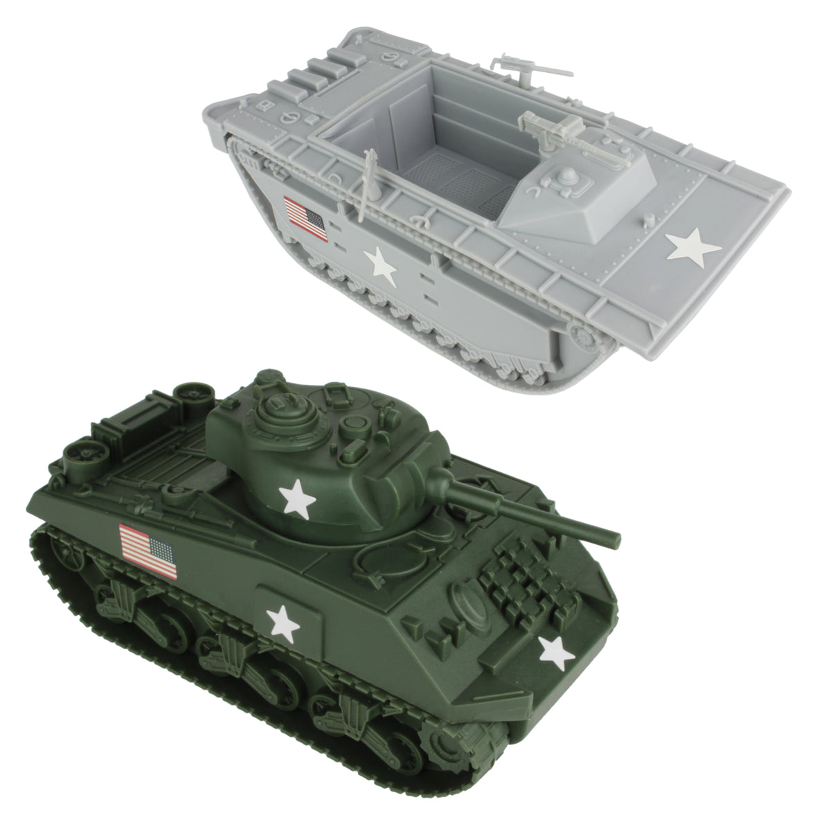 plastic army tanks
