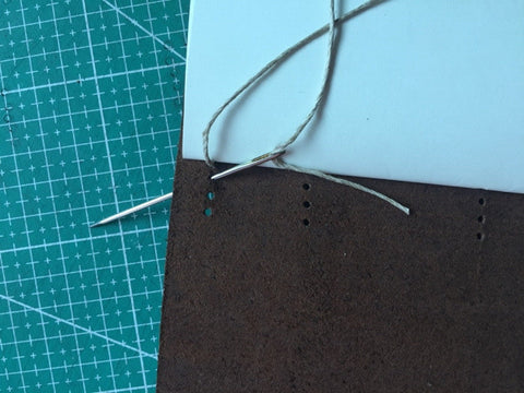 tutorial - make a leather journal 34