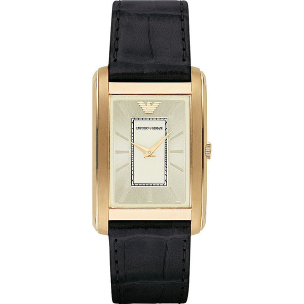 mens armani rectangular watch