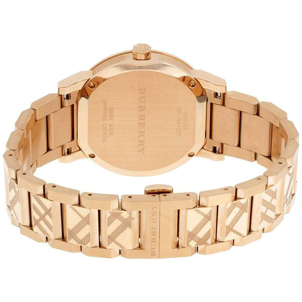 burberry the city watch rose gold