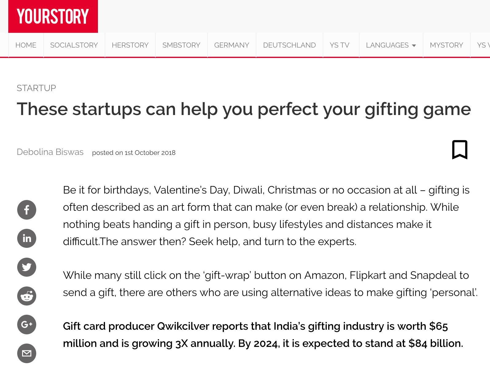 YourStory | These startups can help you perfect your gifting game