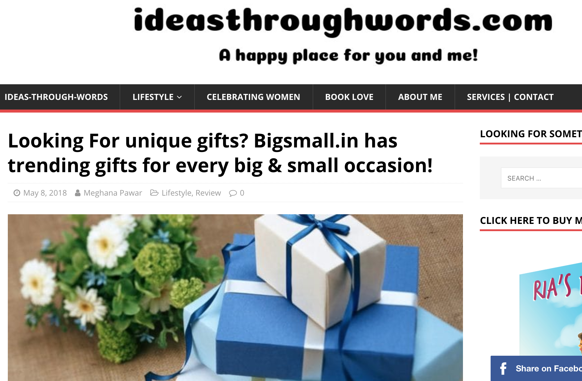 IdeasThroughWords | Looking For unique gifts? Bigsmall.in has trending gifts for every big & small occasion!
