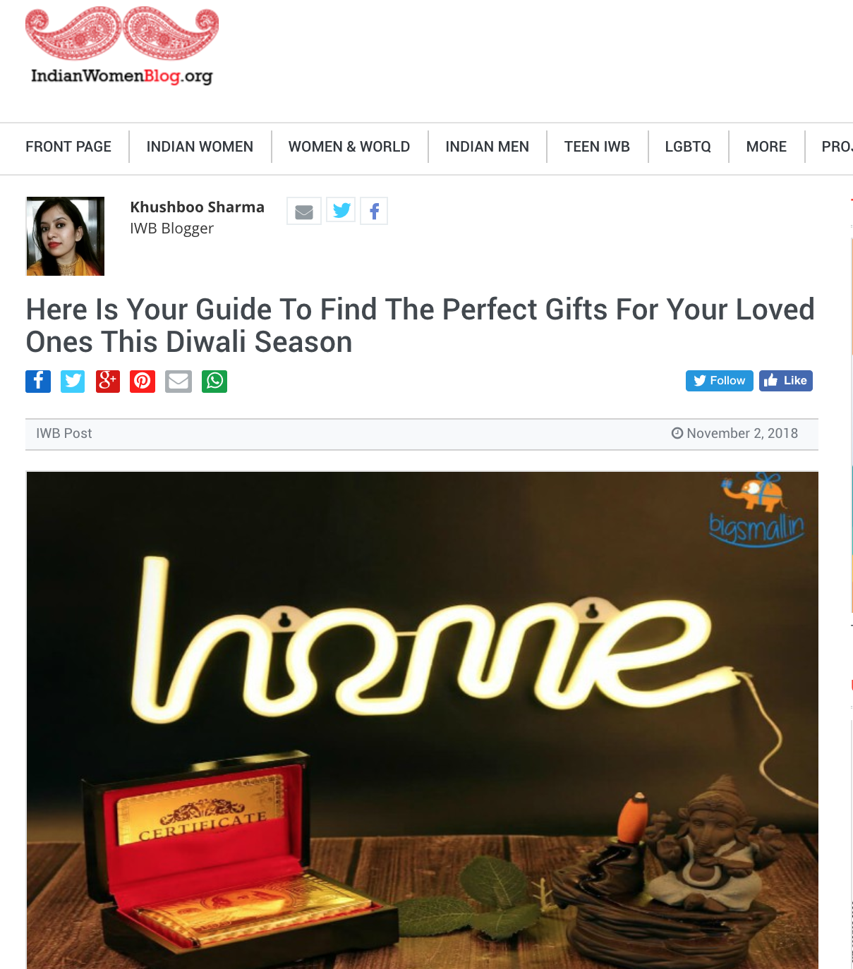 Indian Women Blog | Here Is Your Guide To Find The Perfect Gifts For Your Loved Ones This Diwali Season