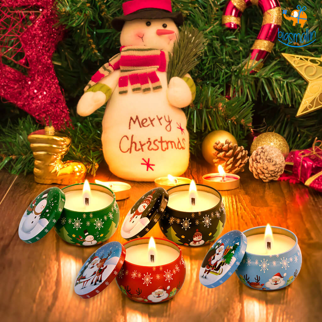 Christmas Scented Candles - Set of 4– Bigsmall.in