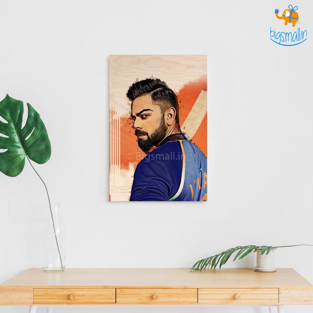 Virat Kohli Printed Wooden Frame 0532