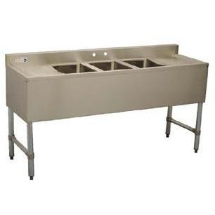 Stortec Underbar Sink 3 Compartment Ss Bar3b60lr 122716 N