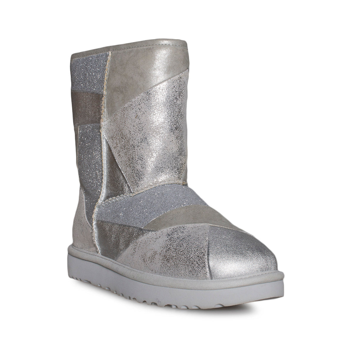 ugg classic glitter patchwork boot