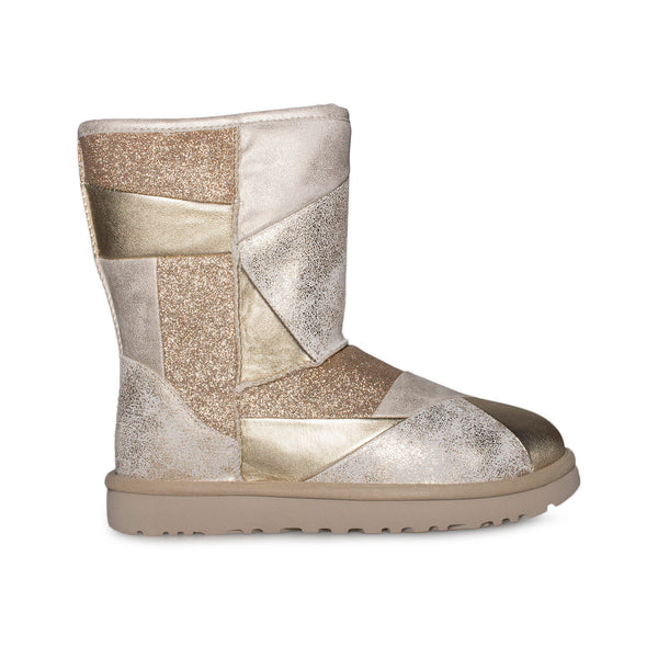 silver patchwork uggs