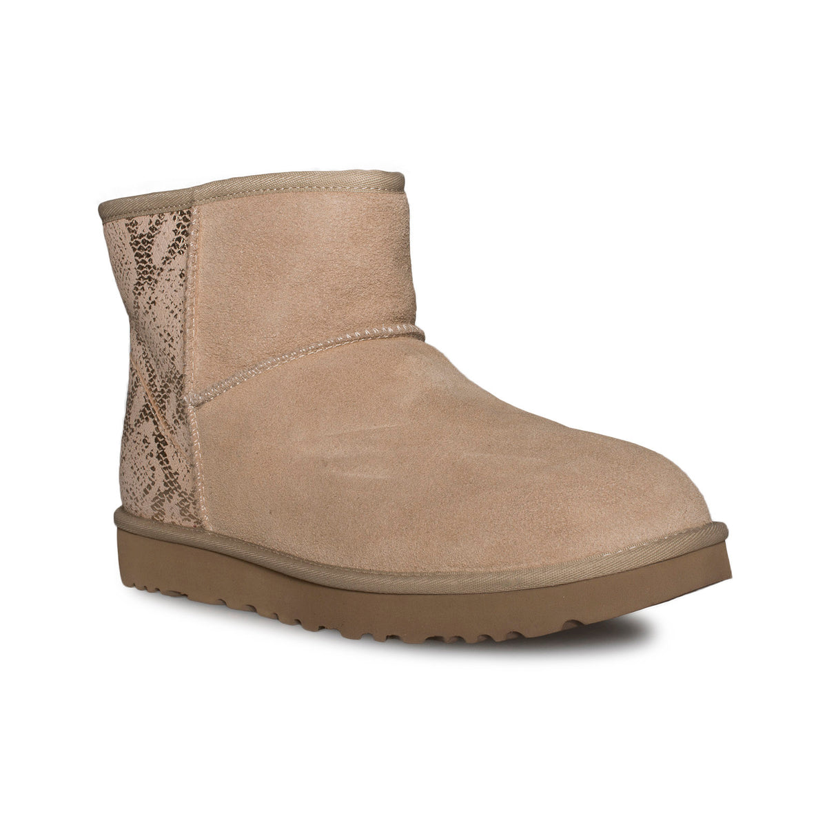 classic mini metallic snake boot ugg