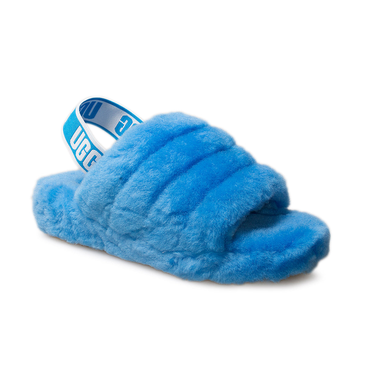 neon blue fluff yeah slides