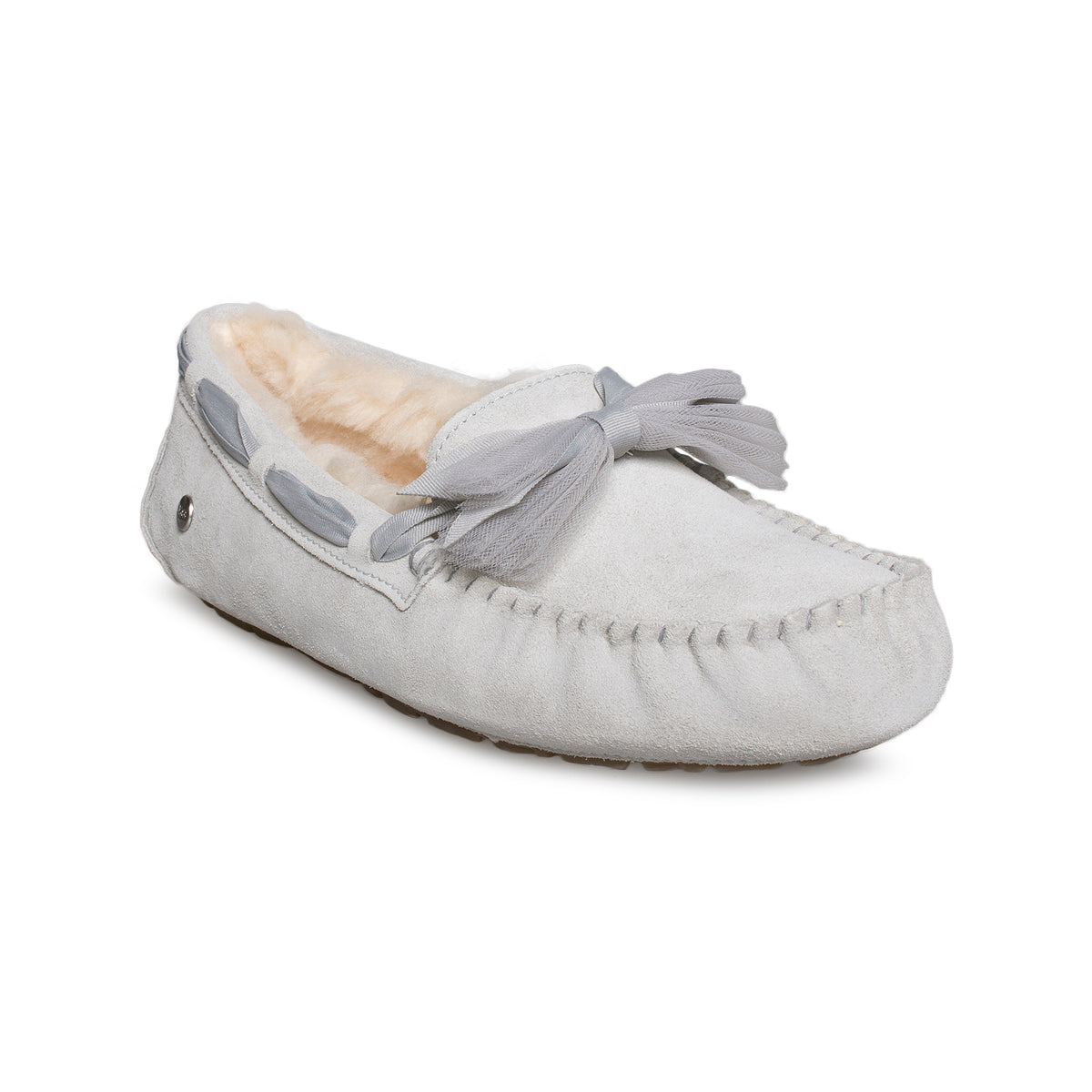 ugg dakota bow slipper grey suede