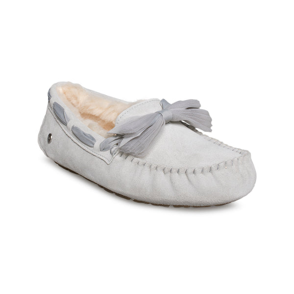 ugg dakota bow slipper grey suede