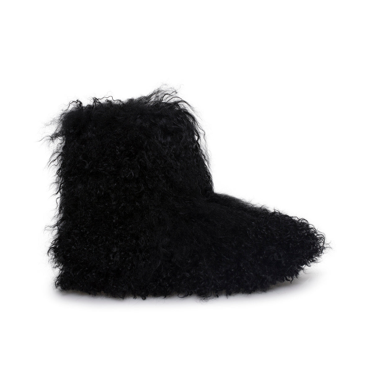 black mongolian fur ugg boots