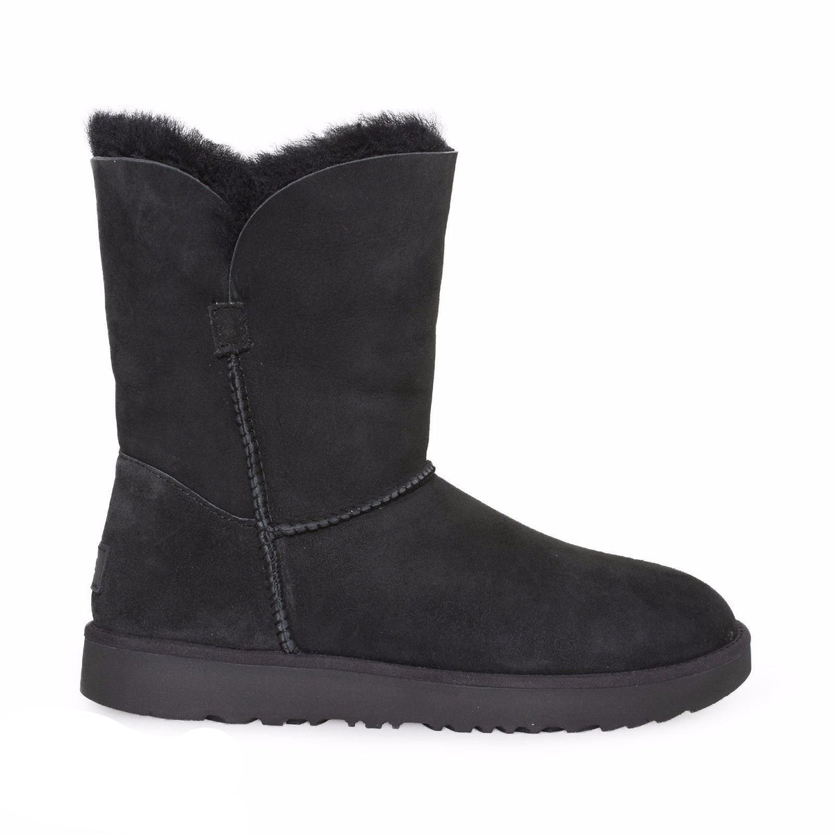 UGG Classic Cuff Short Black Boots 