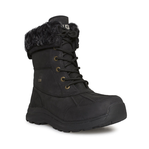 black leopard boots