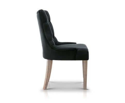 Artiss French Provincial Dining Chair - Black