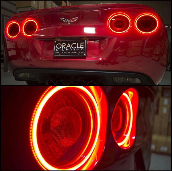 2005-2013 C6 Corvette Oracle Surface-Mount Tail Light Halo Kit (Set of 4) .