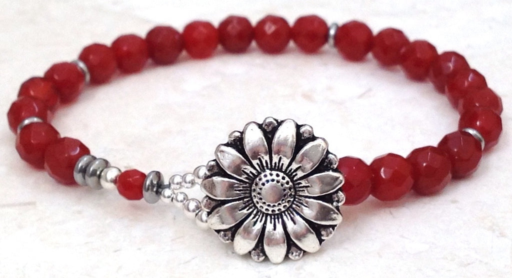 Carnelian Gemstone Bracelet - Festive By Nature