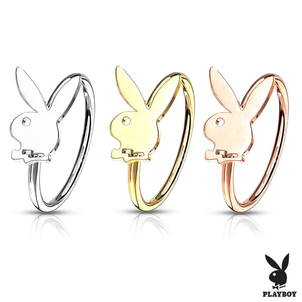 Playboy Bunny Bendable Nose Hoop 