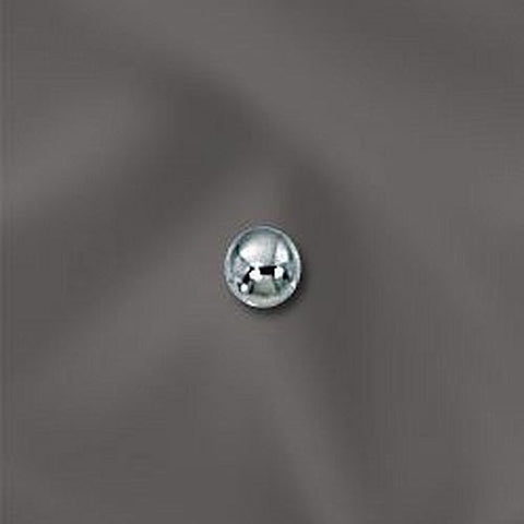 3mm Smooth Round Beads Silver Filled 100 pcs SF-102 - Royal Metals Jewelry Supply