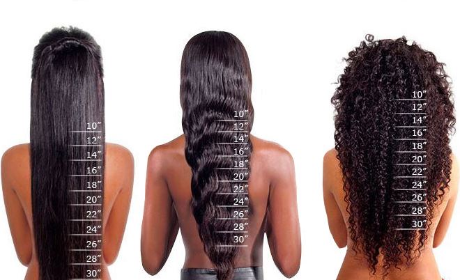 Hair Length Chart