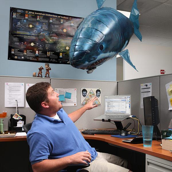 floating shark balloon