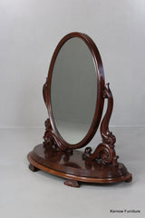 Large Oval Victorian Toilet Mirror