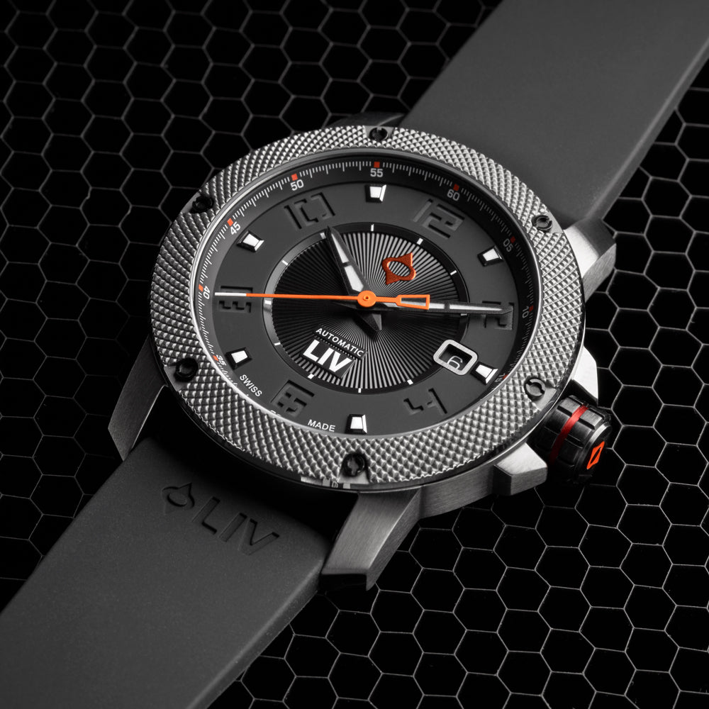 GX1-A gray with rubber strap