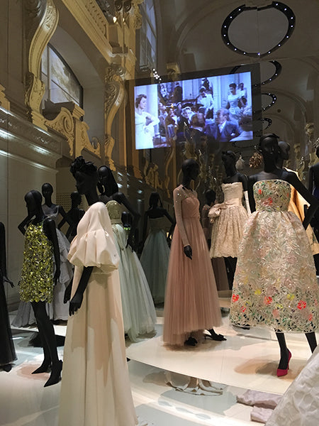 Dior ball gowns exhibit.