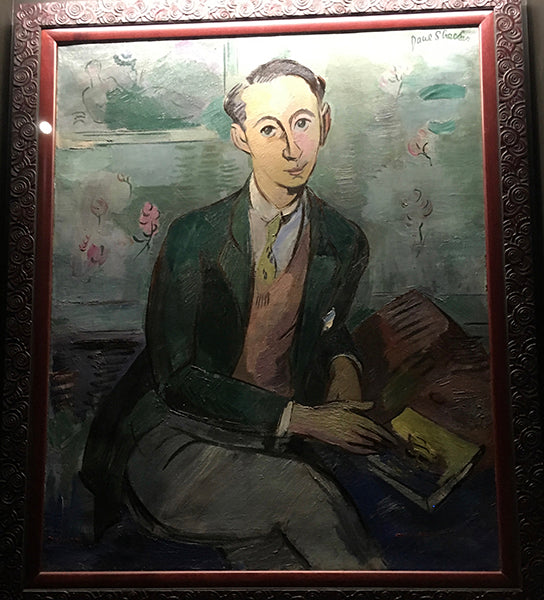 Painted portrait of Christian Dior by John Strecker