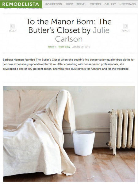To The Manor Born:The Butler's Closet by Julie Carlson www.remodelista.com