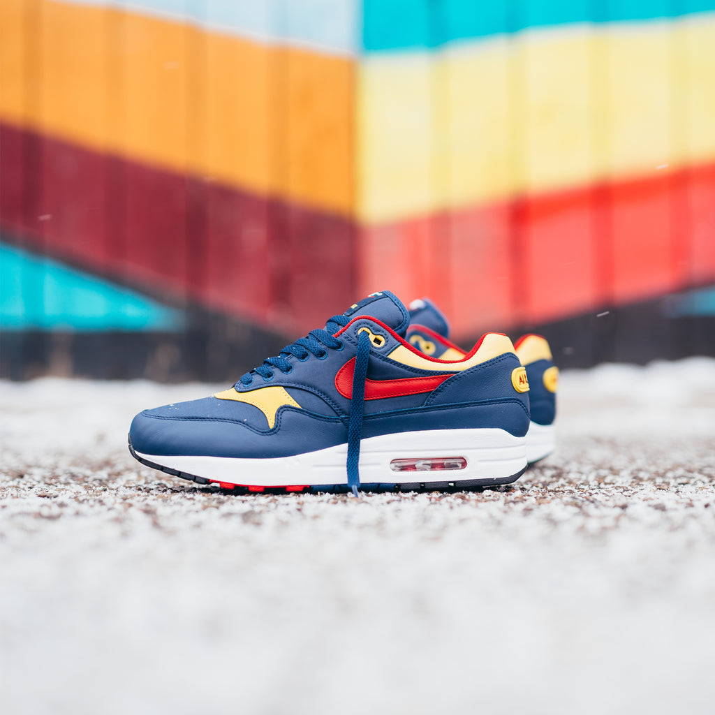 nike air max 1 navy red