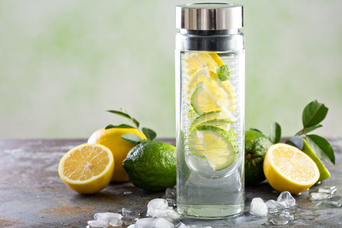 Lemon infused water bottle