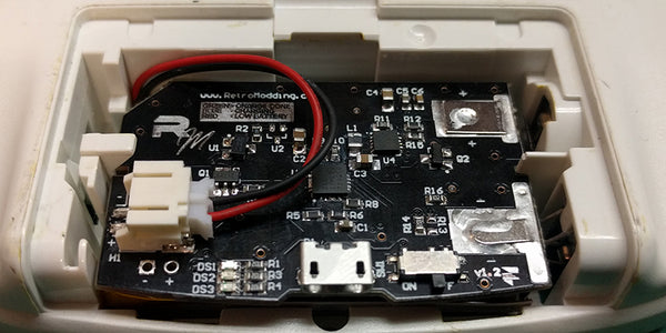 Gameboy Advance Rechargeable Battery Pack - Battery Pack in place