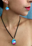 Lotus Necklace Earrings