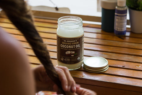 coconut oil for hair and skin