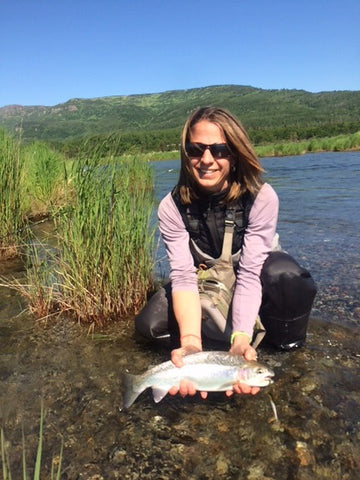Jenn with fish
