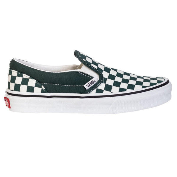 green and blue checkered vans