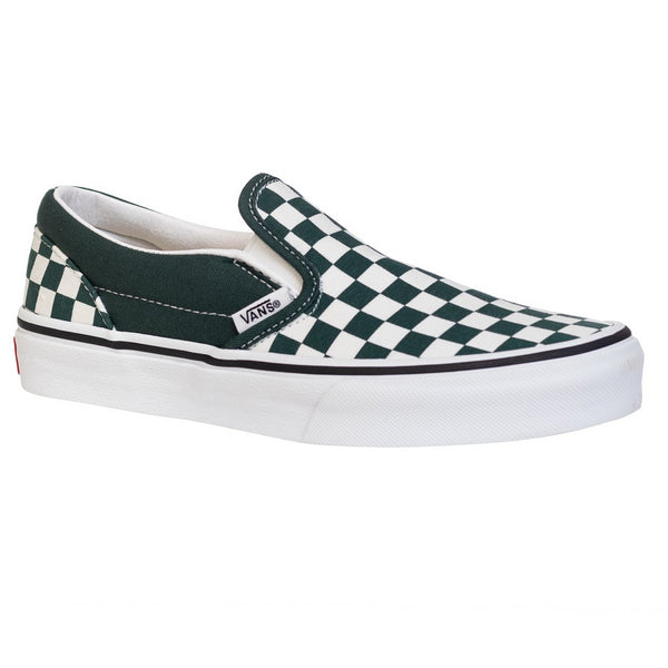 checkered vans green