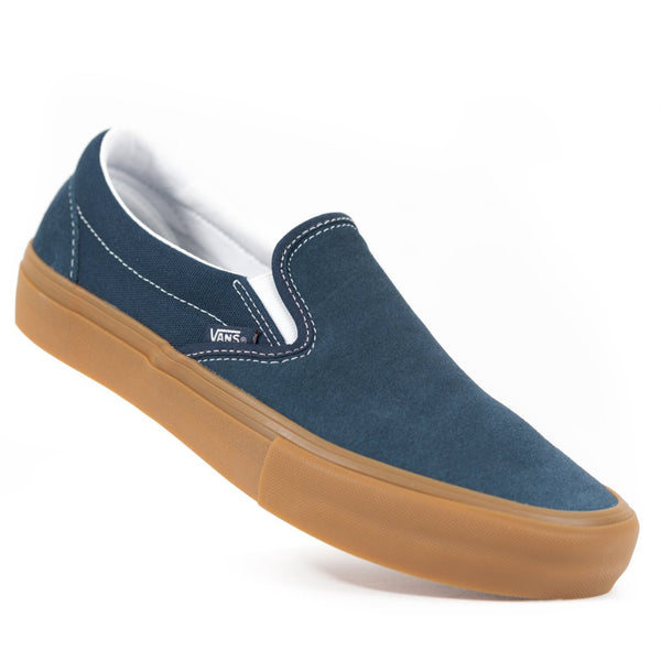 vans slip on pro navy