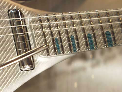 Gus G1 Ten silver carbon fiber guitar