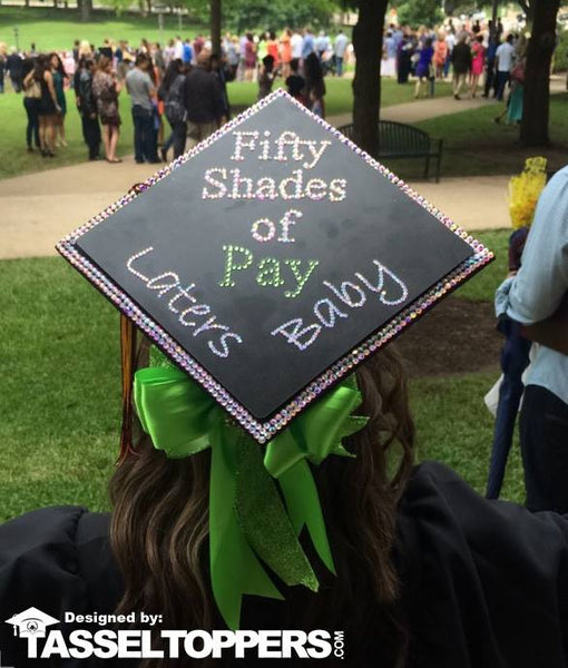 Graduation caps, graduation cap ideas, graduation cap design, DIY graduation caps, custom graduation caps, custom grad cap, career caps, funny grad caps, hilarious grad caps