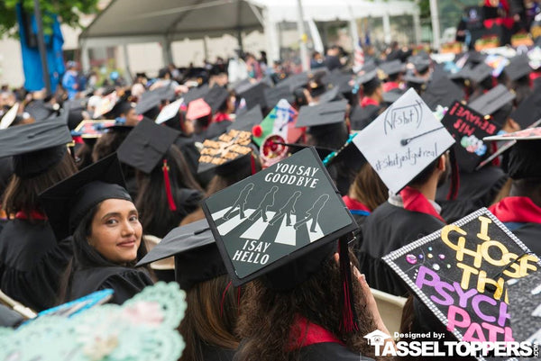 Graduation caps, graduation cap ideas, graduation cap design, DIY graduation caps, custom graduation caps, custom grad cap, music grad cap